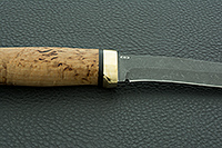 Нож Шаман-2 карельская береза, elmax, латунь : фото 8