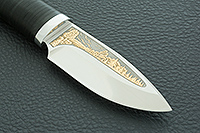 Нож Добрый наборная кожа, elmax, алюминий : фото 4