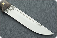 Нож Бекас ЦМ накладки орех, aus-8, цельнометаллический : фото 2