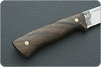 Нож Бекас ЦМ накладки орех, aus-8, цельнометаллический : фото 3