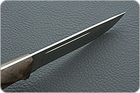 Нож Бекас ЦМ накладки орех, aus-8, цельнометаллический : фото 7