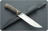 Нож Бекас ЦМ накладки орех, aus-8, цельнометаллический : фото 8