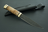 Нож Пескарь кап березовый, elmax, латунь : фото 9