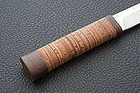 Нож Бурятский большой береста, s390, текстолит : фото 3