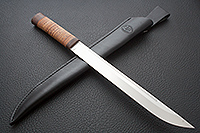 Нож Бурятский большой береста, s390, текстолит : фото 5