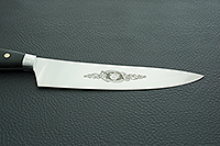 Кухонный нож Поварской цельнометаллический накладки текстолит
, cpr, алюминий : фото 7