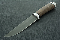 Нож Лиса стабилизированная карельская береза, elmax, алюминий : фото 2