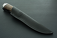 Нож Лиса стабилизированная карельская береза, elmax, алюминий : фото 10