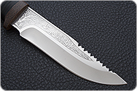 Нож Стрелец наборная кожа, elmax, текстолит : фото 2