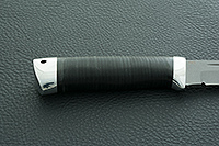 Нож Бекас наборная кожа, 95х18, алюминий : фото 3