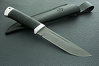 Нож Бекас наборная кожа, 95х18, алюминий : фото 7