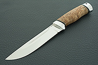 Нож Бекас стабилизированная карельская береза, elmax, алюминий : фото 2