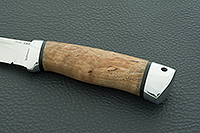 Нож Бекас стабилизированная карельская береза, elmax, алюминий : фото 5