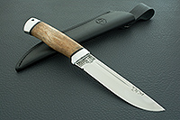 Нож Бекас стабилизированная карельская береза, elmax, алюминий : фото 8