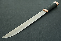 Нож Бурятский большой наборная кожа, zdi-1016, медь : фото 2