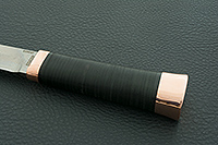 Нож Бурятский большой наборная кожа, zdi-1016, медь : фото 6