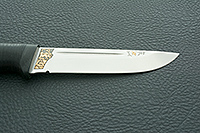 Нож Бекас наборная кожа, k390, текстолит : фото 4