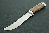 Нож Клык стабилизированная карельская береза, 95х18, алюминий : фото 2