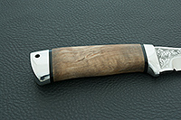 Нож Клык стабилизированная карельская береза, 95х18, алюминий : фото 5