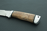 Нож Клык стабилизированная карельская береза, 95х18, алюминий : фото 6