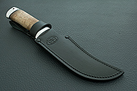 Нож Клык стабилизированная карельская береза, 95х18, алюминий : фото 11
