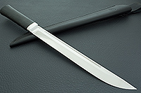 Нож Бурятский большой рукоять текстолит, elmax, алюминий : фото 8