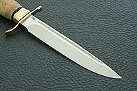 Нож Финка-2 Вача карельская береза, elmax, латунь : фото 4