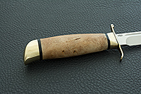 Нож Финка-2 Вача карельская береза, elmax, латунь : фото 5