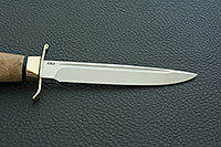 Нож Финка-2 Вача карельская береза, elmax, латунь : фото 7