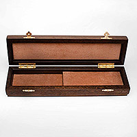 Коробка деревянная (укладка замша)  : фото 2