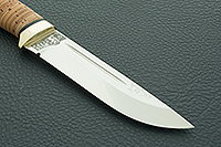 Нож Бекас береста, cpr, латунь : фото 2