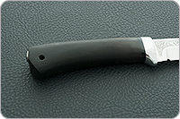 Нож Лиса граб - черное дерево, 100х13м, алюминий : фото 3