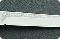 Нож Лиса граб - черное дерево, 100х13м, алюминий : фото 6