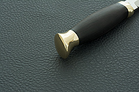 Нож Финка-3 граб - черное дерево, 95х18, латунь : фото 4