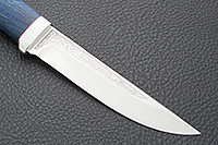 Нож Лиса стабилизированная карельская береза, elmax, алюминий : фото 2