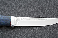 Нож Лиса стабилизированная карельская береза, elmax, алюминий : фото 3