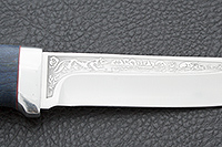 Нож Лиса стабилизированная карельская береза, elmax, алюминий : фото 4