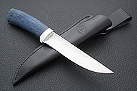 Нож Лиса стабилизированная карельская береза, elmax, алюминий : фото 5