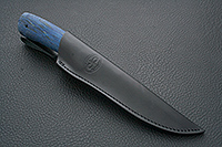 Нож Лиса стабилизированная карельская береза, elmax, алюминий : фото 6