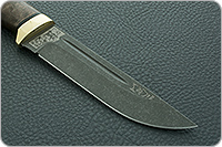 Нож Бекас стабилизированная карельская береза, elmax, латунь : фото 2