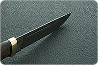 Нож Бекас стабилизированная карельская береза, elmax, латунь : фото 5