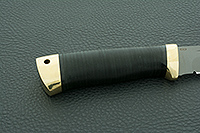 Нож Бекас наборная кожа, rwl-34, латунь : фото 5