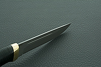 Нож Бекас наборная кожа, rwl-34, латунь : фото 8