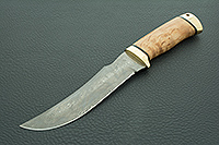Нож Клык карельская береза, zdi-1016, латунь : фото 2