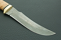 Нож Клык карельская береза, zdi-1016, латунь : фото 4