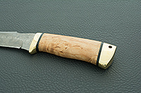 Нож Клык карельская береза, zdi-1016, латунь : фото 6