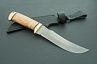 Нож Клык карельская береза, zdi-1016, латунь : фото 10