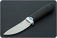 Нож Горностай граб - черное дерево, 95х18, алюминий : фото 2