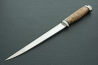 Нож Белуга стабилизированная карельская береза, elmax, алюминий : фото 2