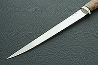 Нож Белуга стабилизированная карельская береза, elmax, алюминий : фото 3